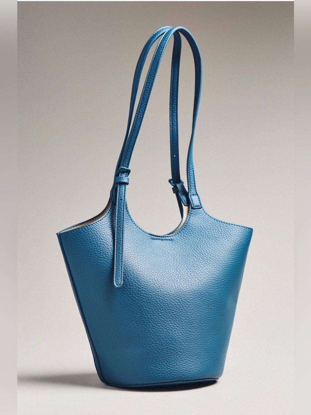 Anthropologie Antik Kraft Pebbled Bucket Bag